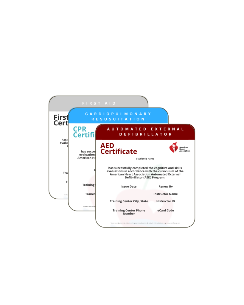 First Aid, CPR, AED